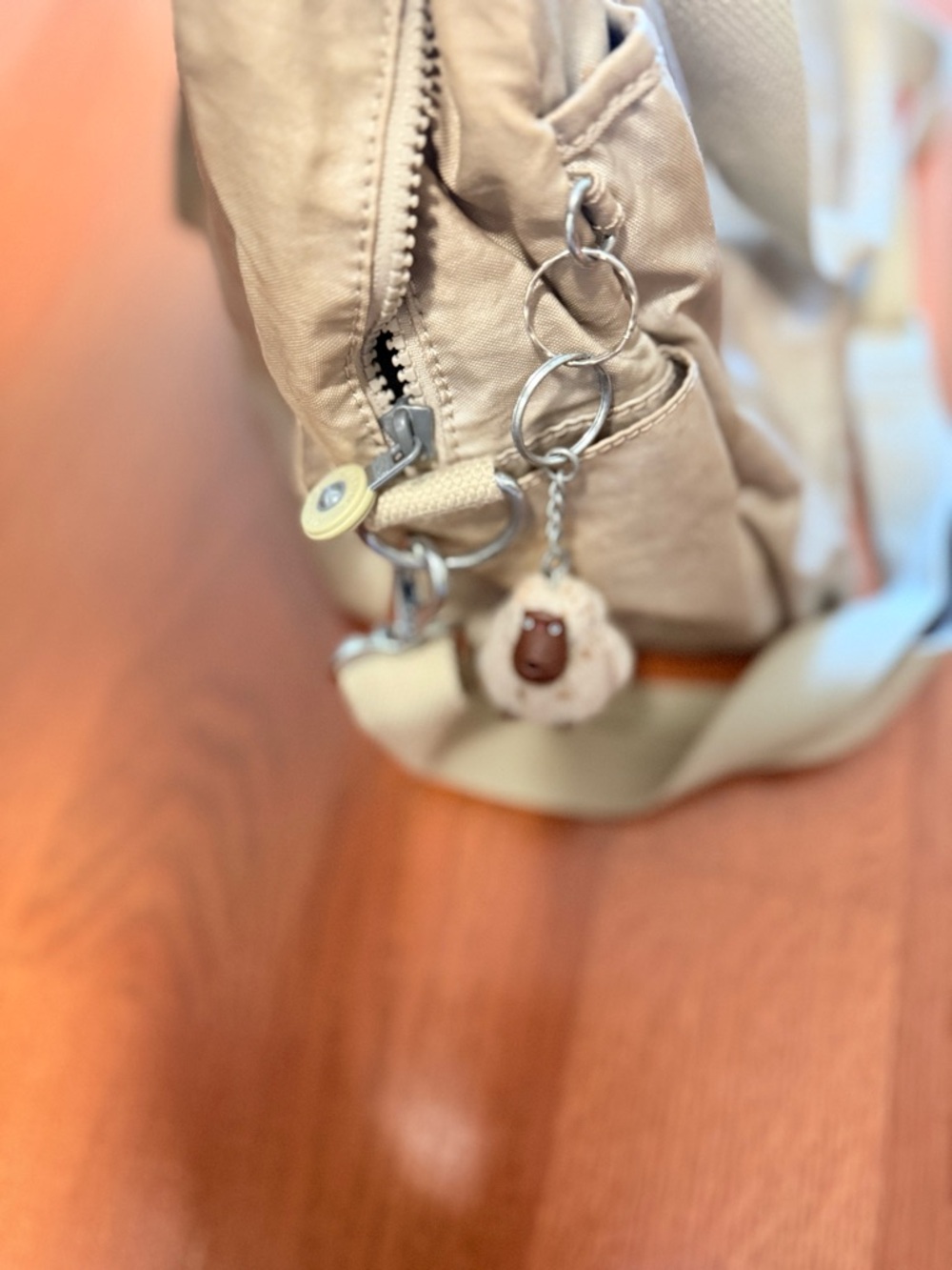 Kipling Metallic Beige Crossbody/Shoulder Diaper Bag - Picture 4 of 6